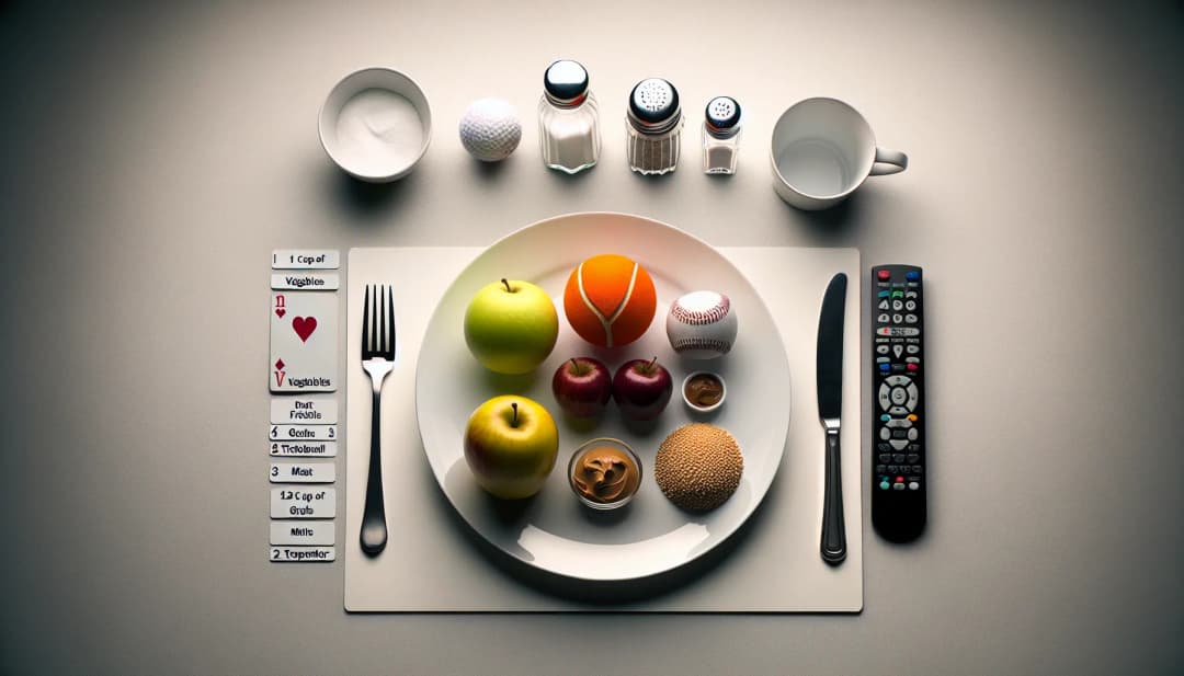 What Techniques Help Clients Understand Portion Sizes?